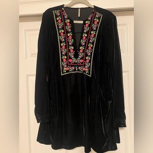 Free People velvet tunic dress
